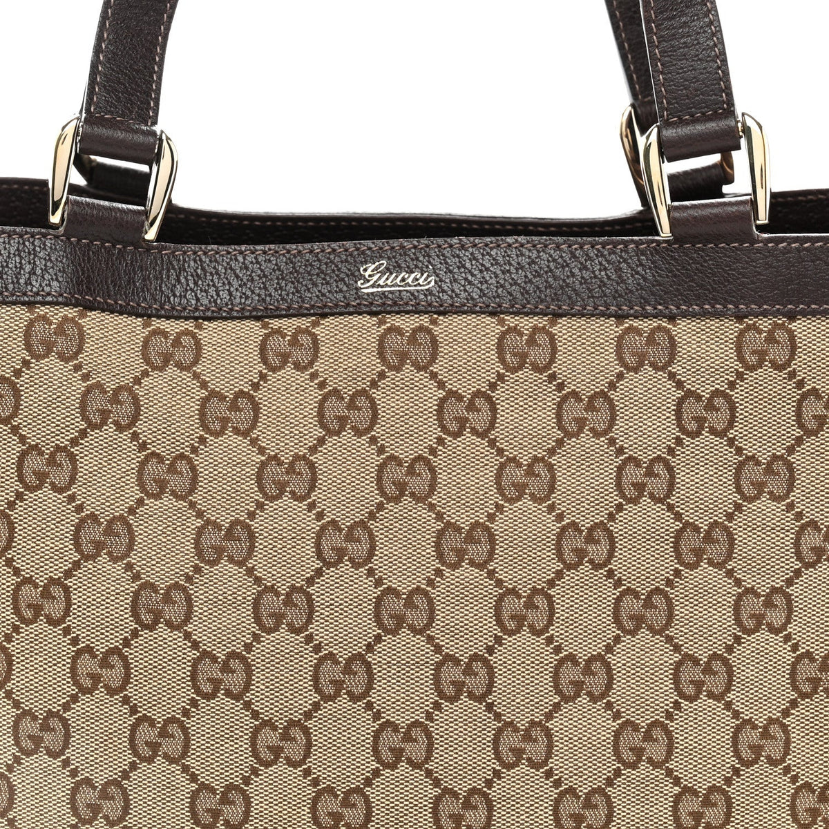 Monogram Medium Abbey Tote  Brown