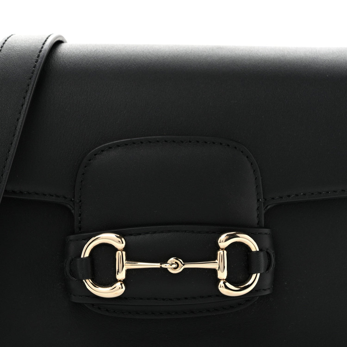 Arabella Calfskin Horsebit 1955 Shoulder Bag Black