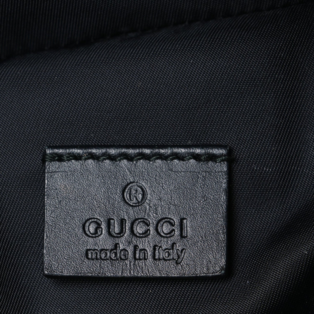 GG Supreme Monogram Web Dome Backpack Black
