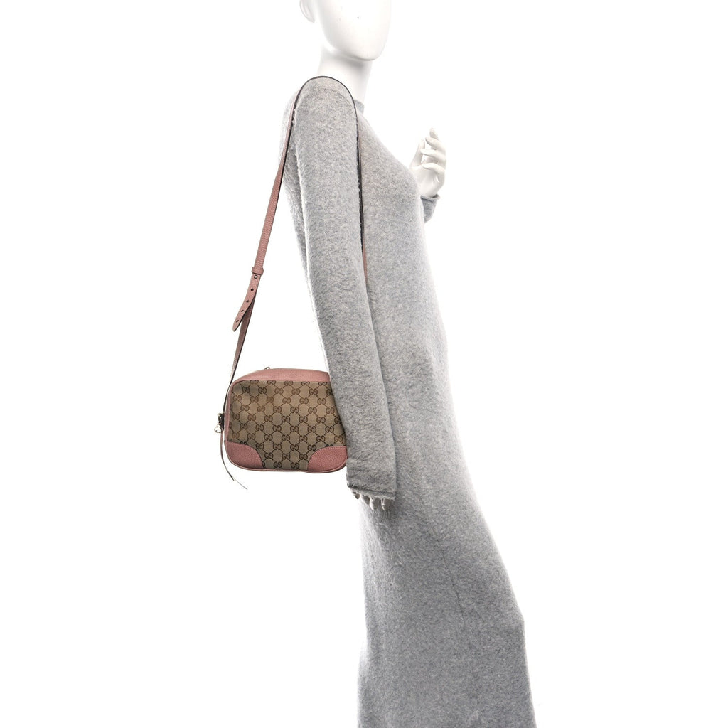 Monogram Mini Bree Messenger Bag Beige Soft Pink