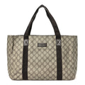 GG Plus Monogram Medium Tote Dark Brown