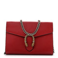 Calfskin Mini Dionysus Chain Wallet Hibiscus Red