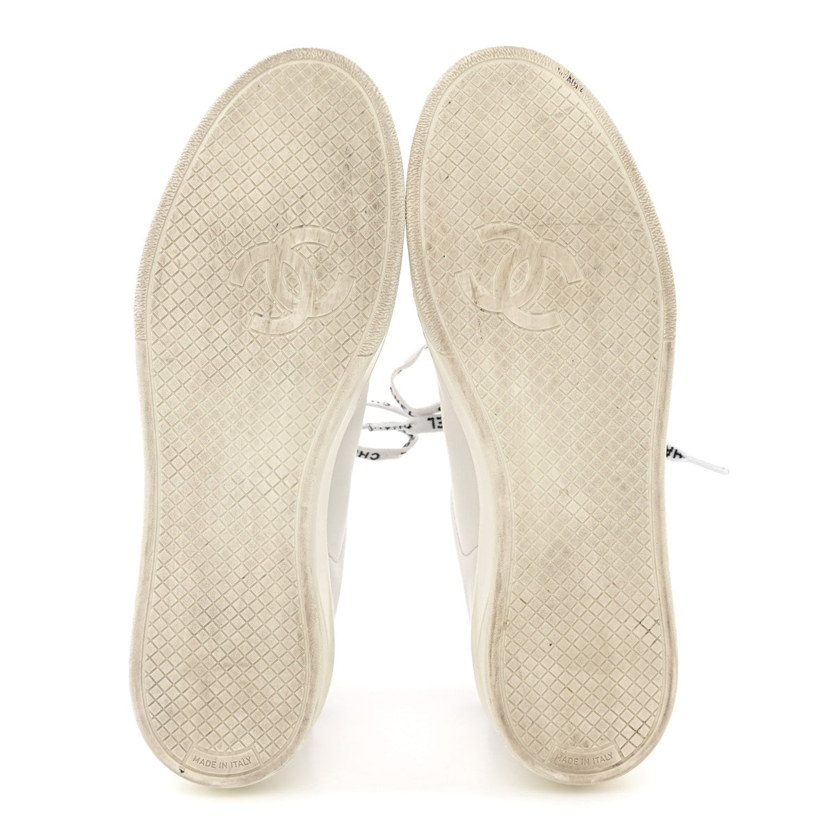 Calfskin CC Womens Sneakers 38.5 White 39.5 White