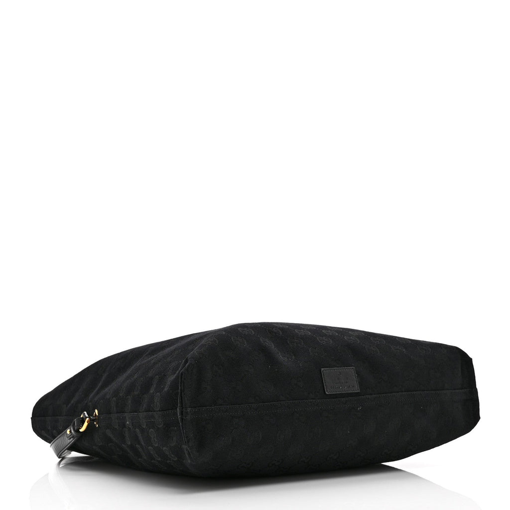 GG Monogram Bamboo Reversible Tote Black