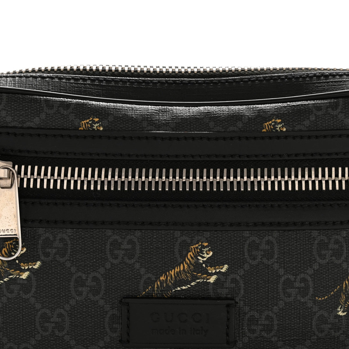 Soft GG Supreme Monogram Tigers Belt Bag Black Multicolor