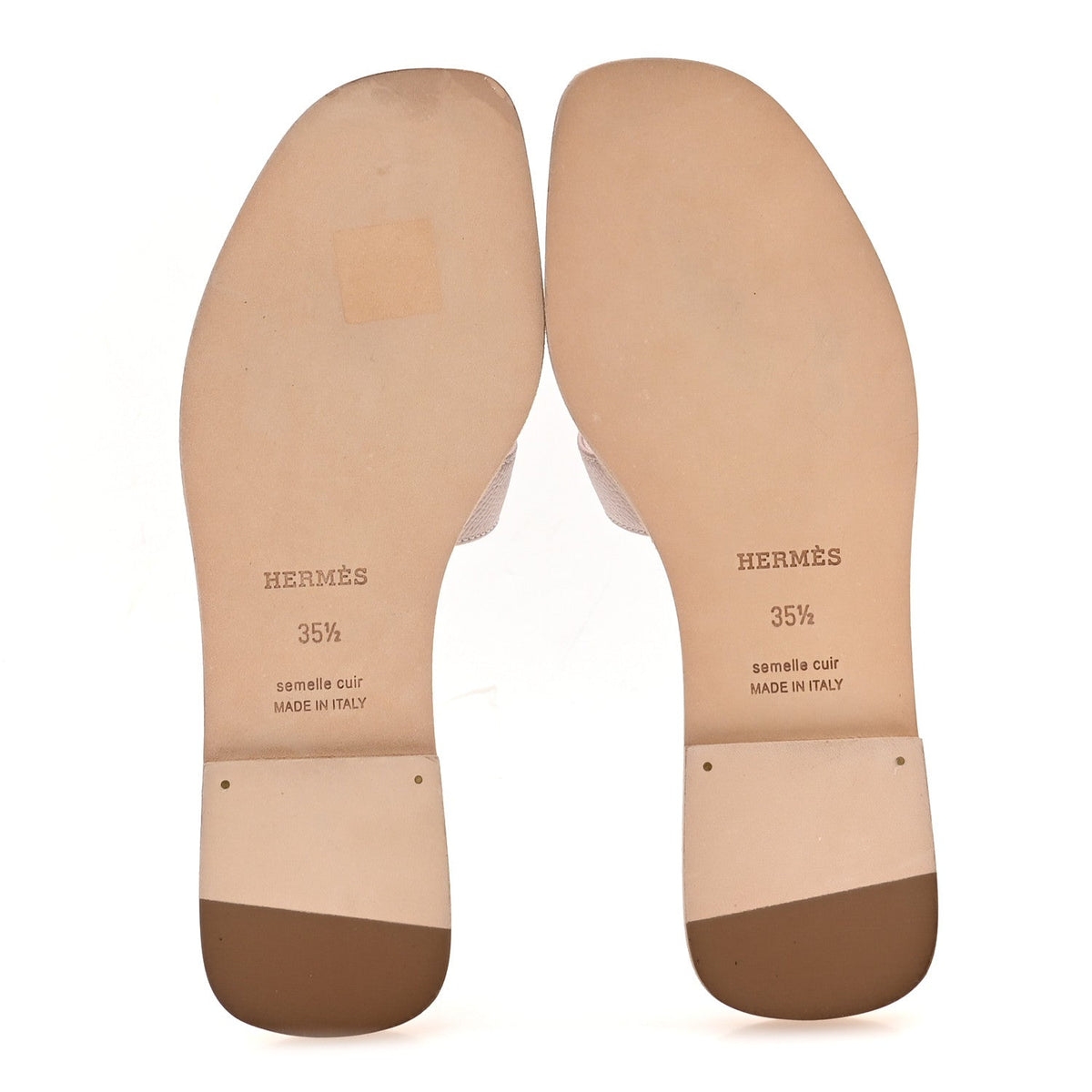 Epsom Oran Sandals 35.5 Beige Perlino