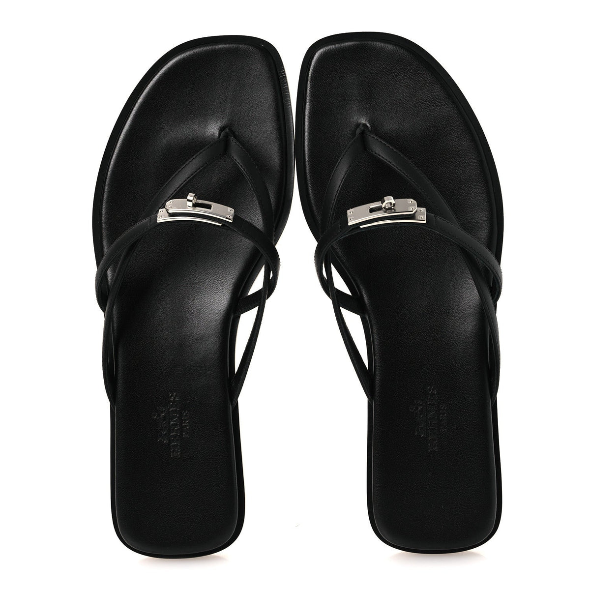 Calfskin Miss Sandals 37 Black
