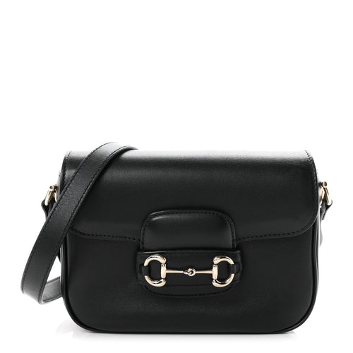 Arabella Calfskin Horsebit 1955 Shoulder Bag Black