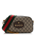 GG Supreme Monogram Web Neo Vintage Shoulder Bag Beige New Acero Crop