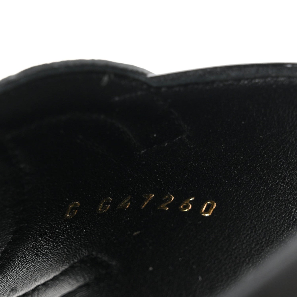 Lambskin Patent Calfskin CC Cutout Mules 39.5 Black
