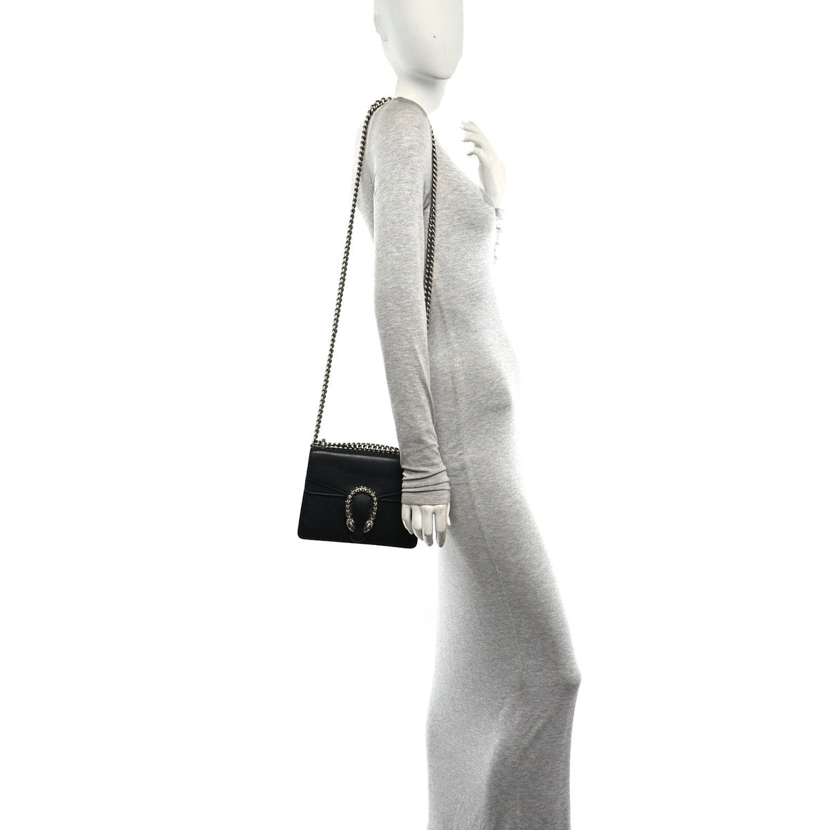 Calfskin Mini Dionysus Shoulder Bag Black