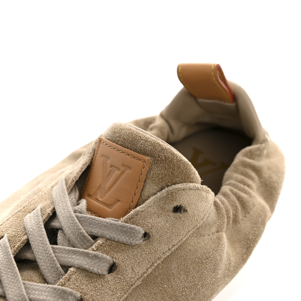 Suede Calfskin LV Soft Sneakers 9 Beige