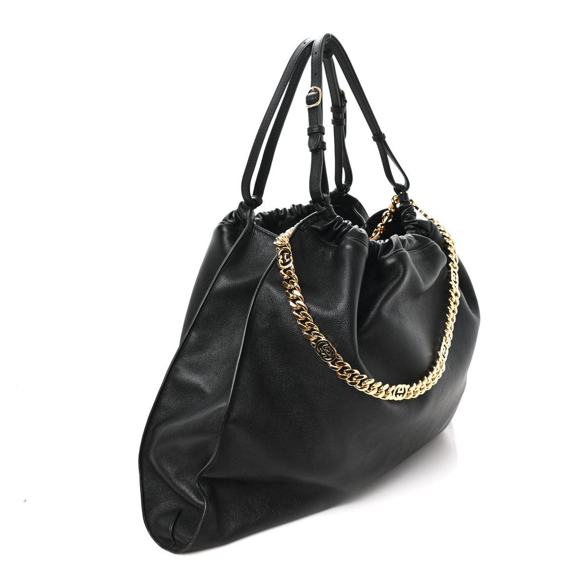 Calfskin Large Blondie Tote  Black