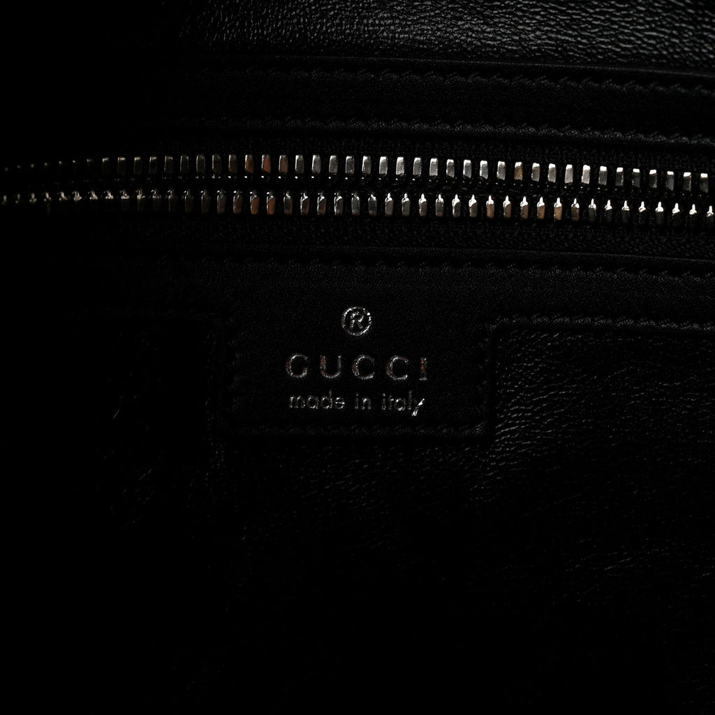 Calfskin Emblem Shoulder Bag Black