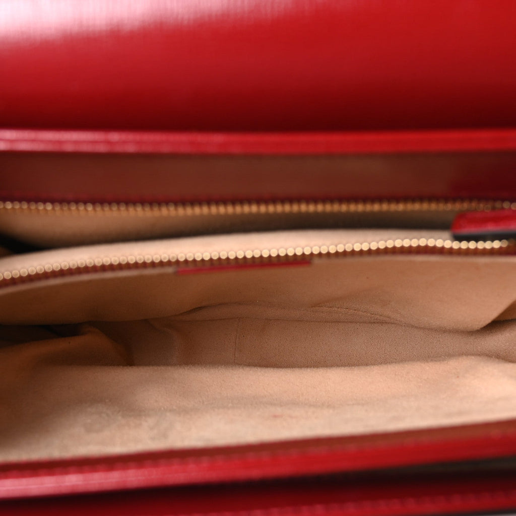 Arabella Calfskin Horsebit 1955 Shoulder Bag Rosso Ancora