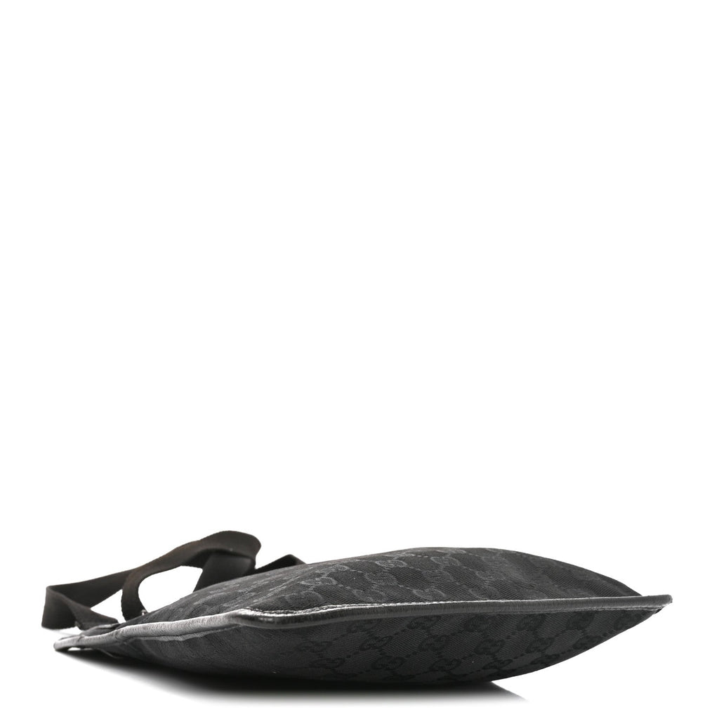 GG Monogram Messenger Crossbody Bag Black