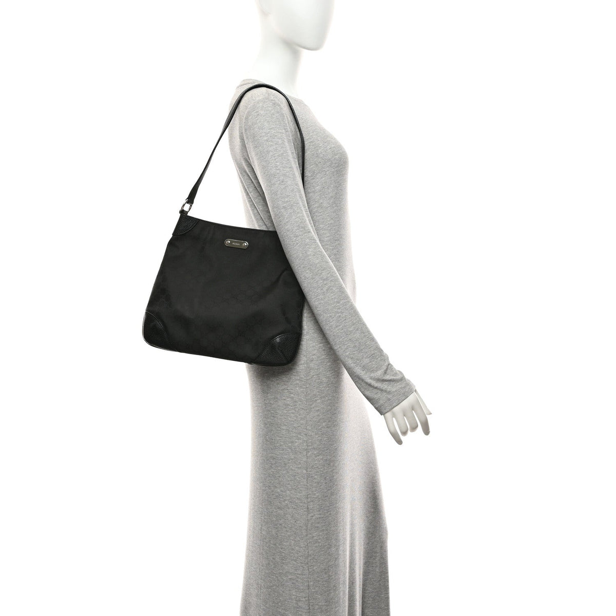 Monogram Shoulder Bag Black
