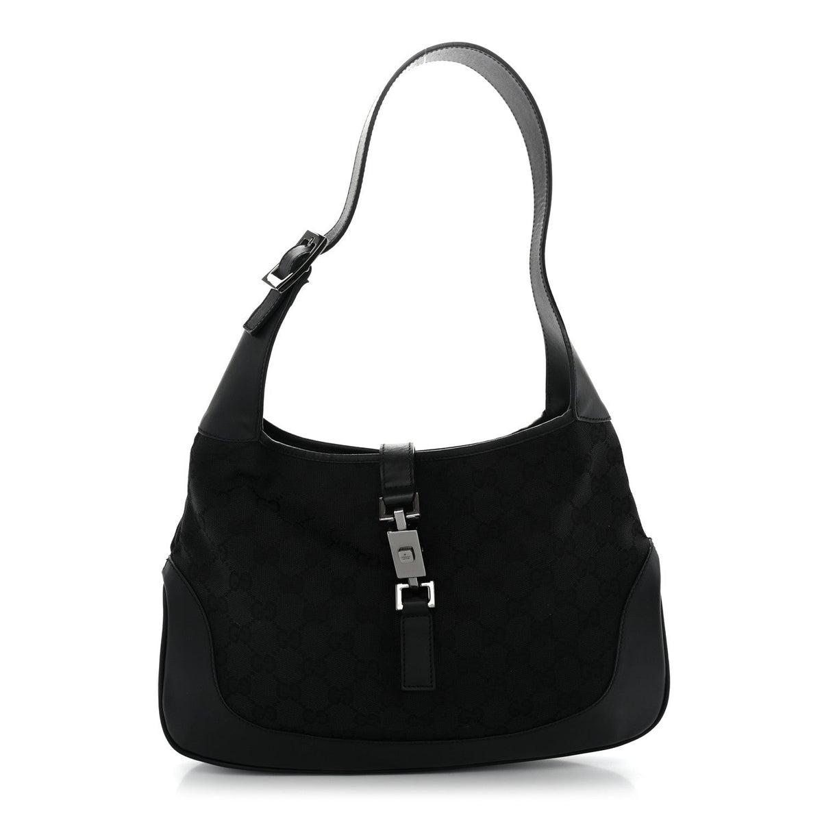 Monogram Small Jackie O Hobo Black
