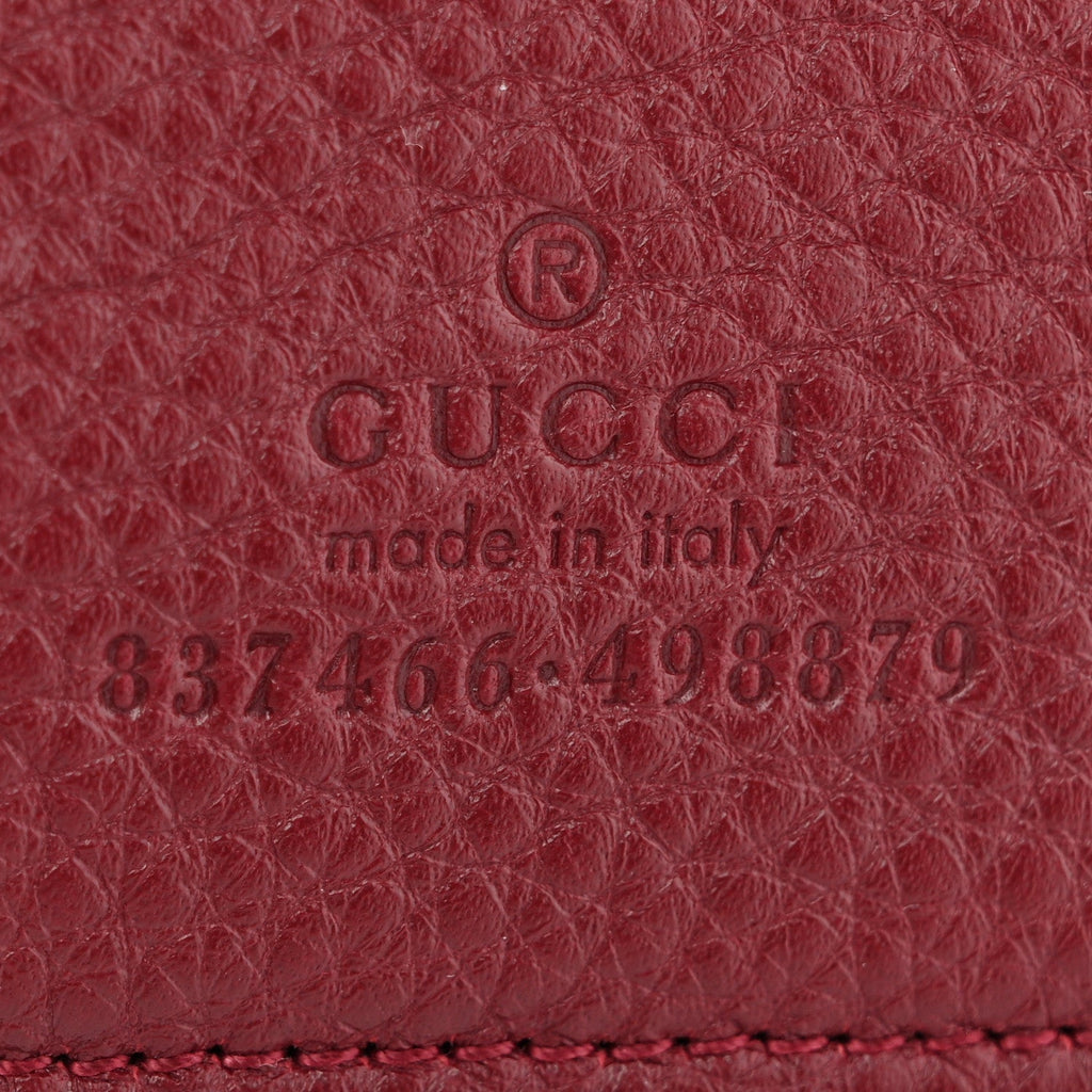 Grained Calfskin Softbit Maxi Shoulder Bag Rosso Ancora