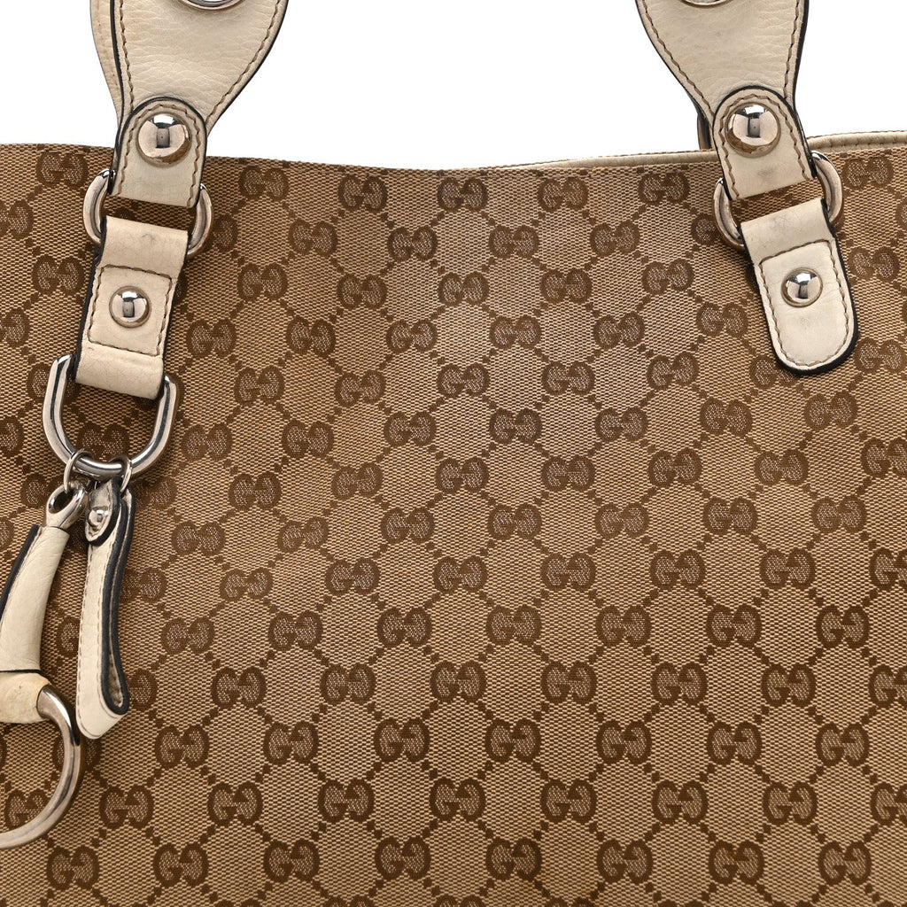 Monogram Medium Icon Bit Tote Off White
