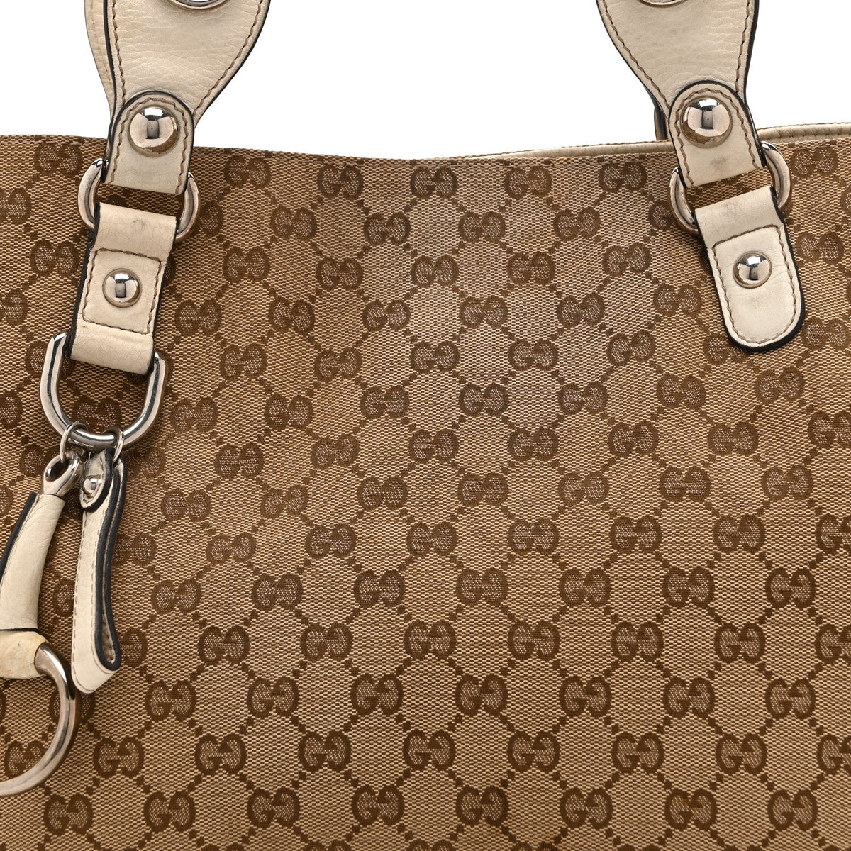 Monogram Medium Icon Bit Tote Off White
