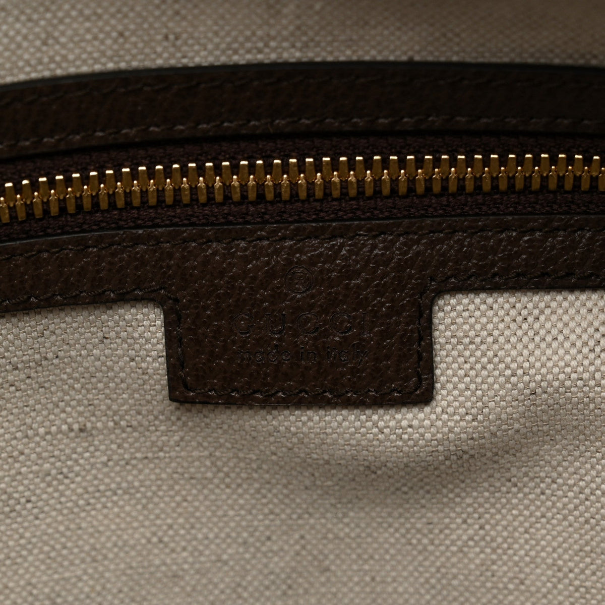 Monogram Jumbo GG Textured Dollar Calfskin Web Maxi Duffle Bag Camel Ebony