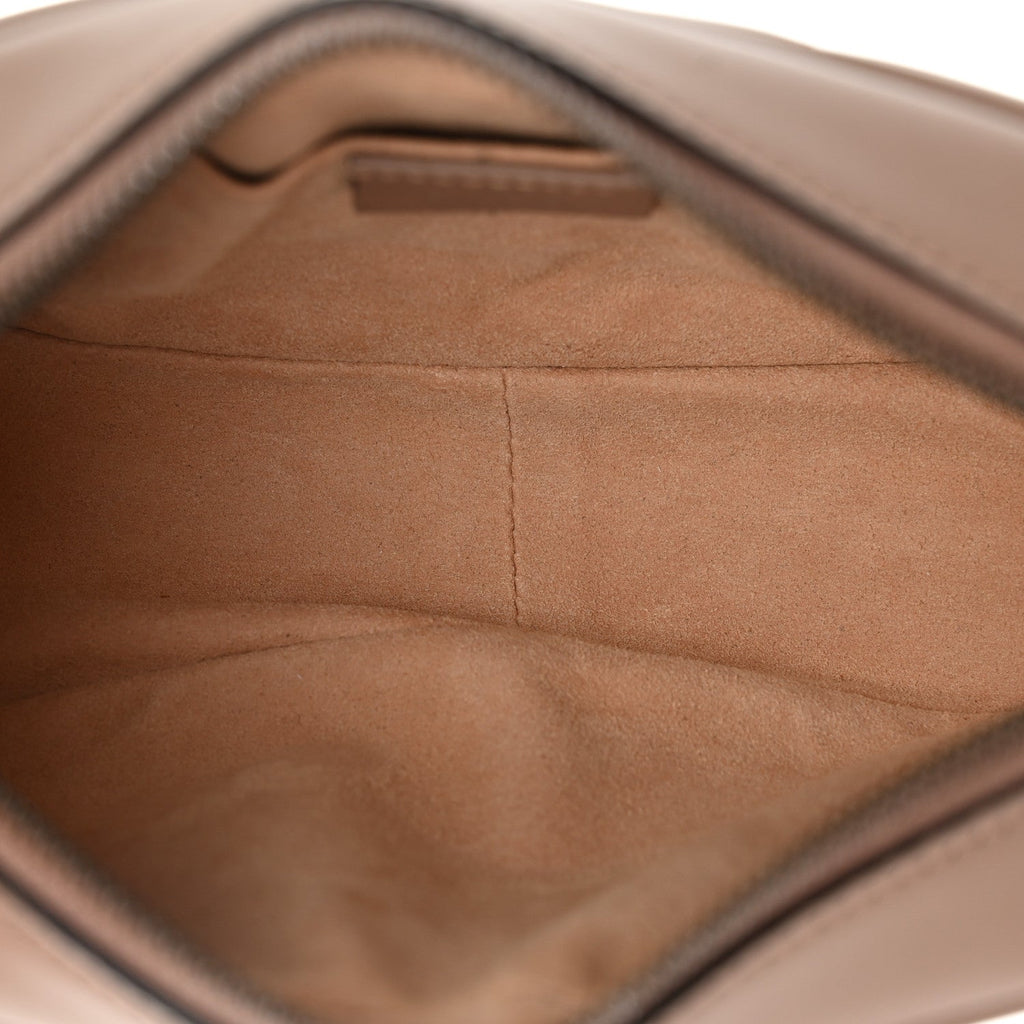 Calfskin Matelasse Mini GG Marmont Camera Bag Porcelain Rose