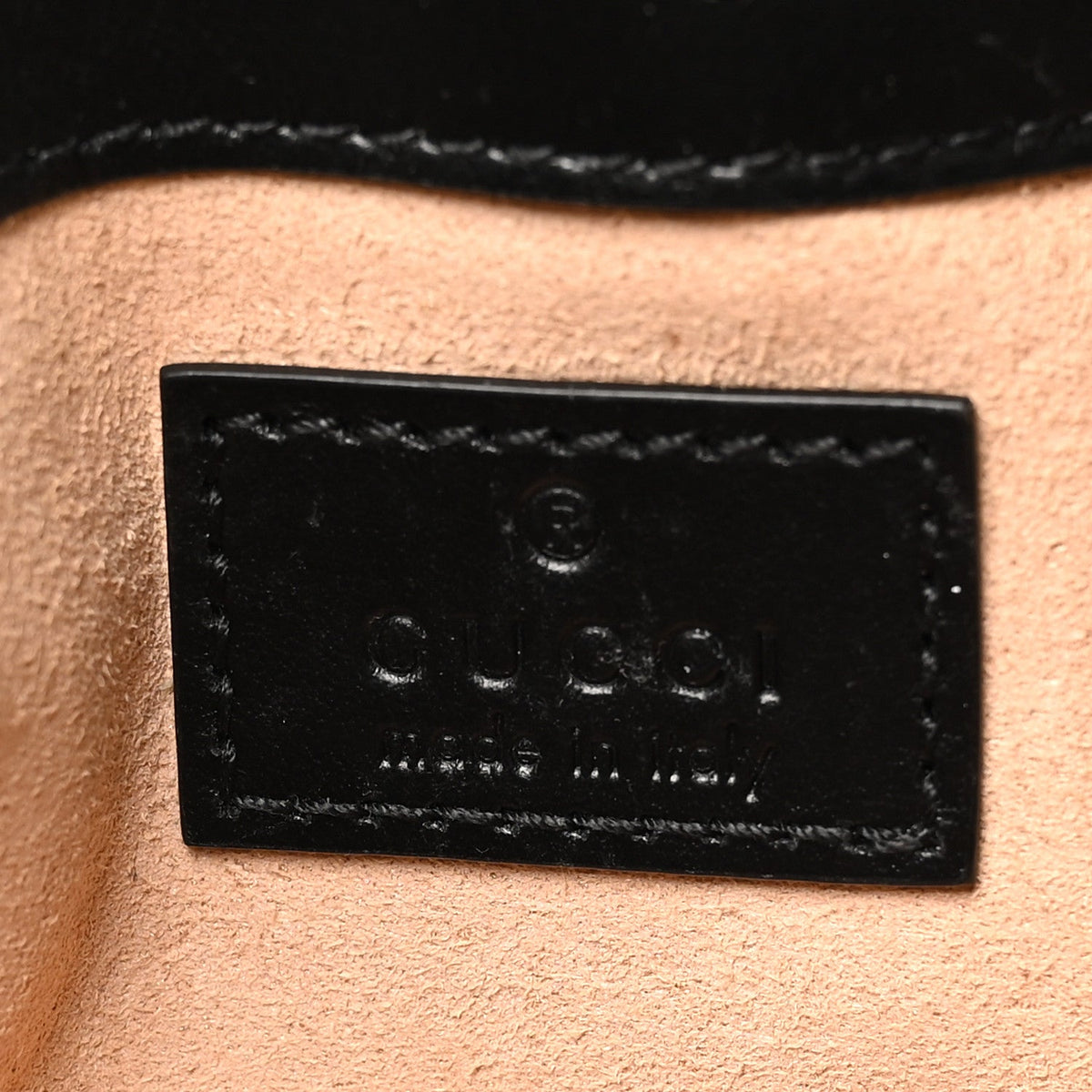 Calfskin Matelasse Monochrome GG Marmont Chain Belt Bag Black
