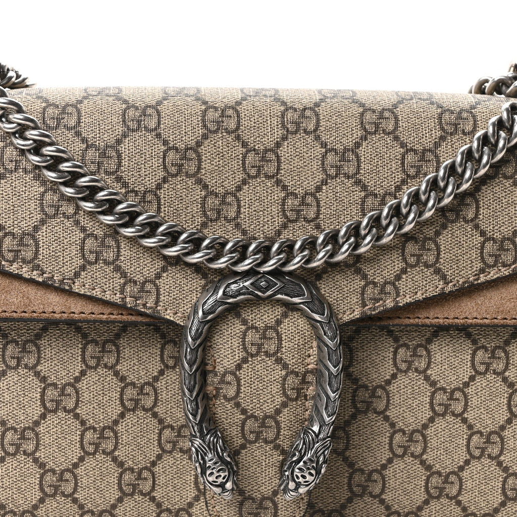 GG Supreme Monogram Small Dionysus Shoulder Bag Taupe