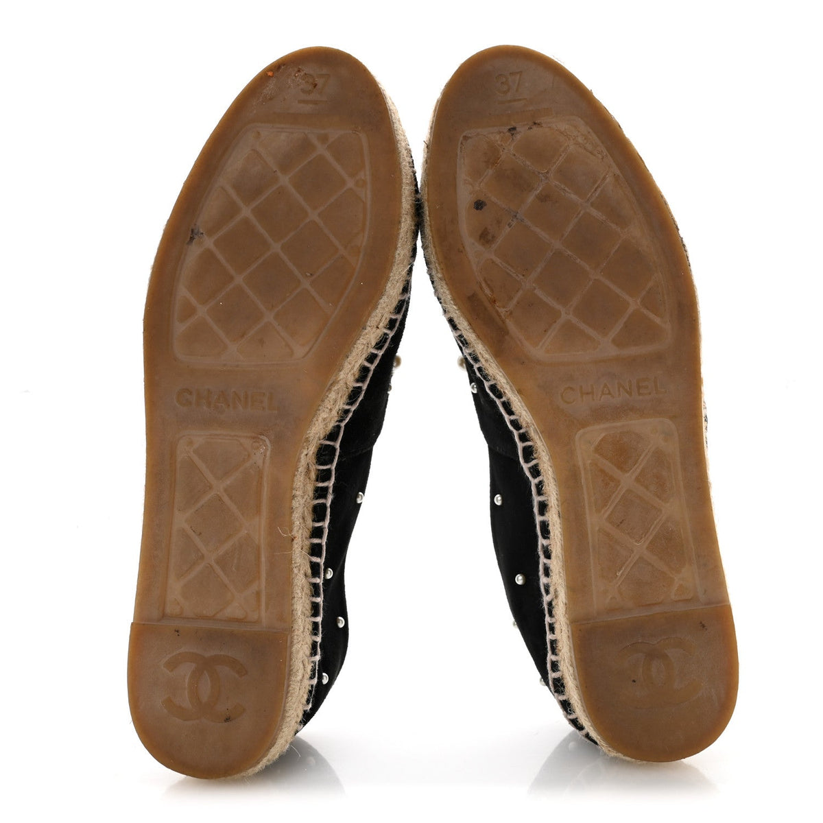 Suede Pearl CC Espadrilles 37 Black