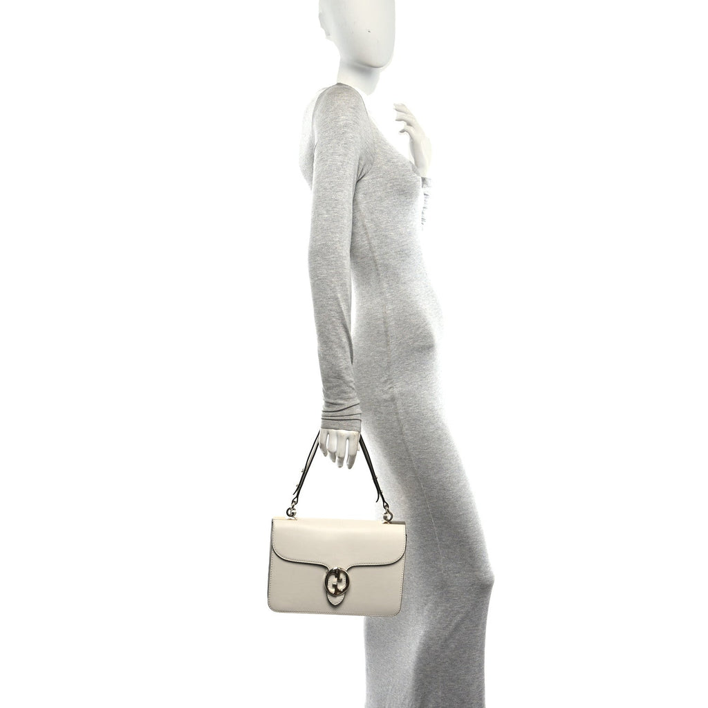 Calfskin Medium 1973 Shoulder Flap Bag Ivory