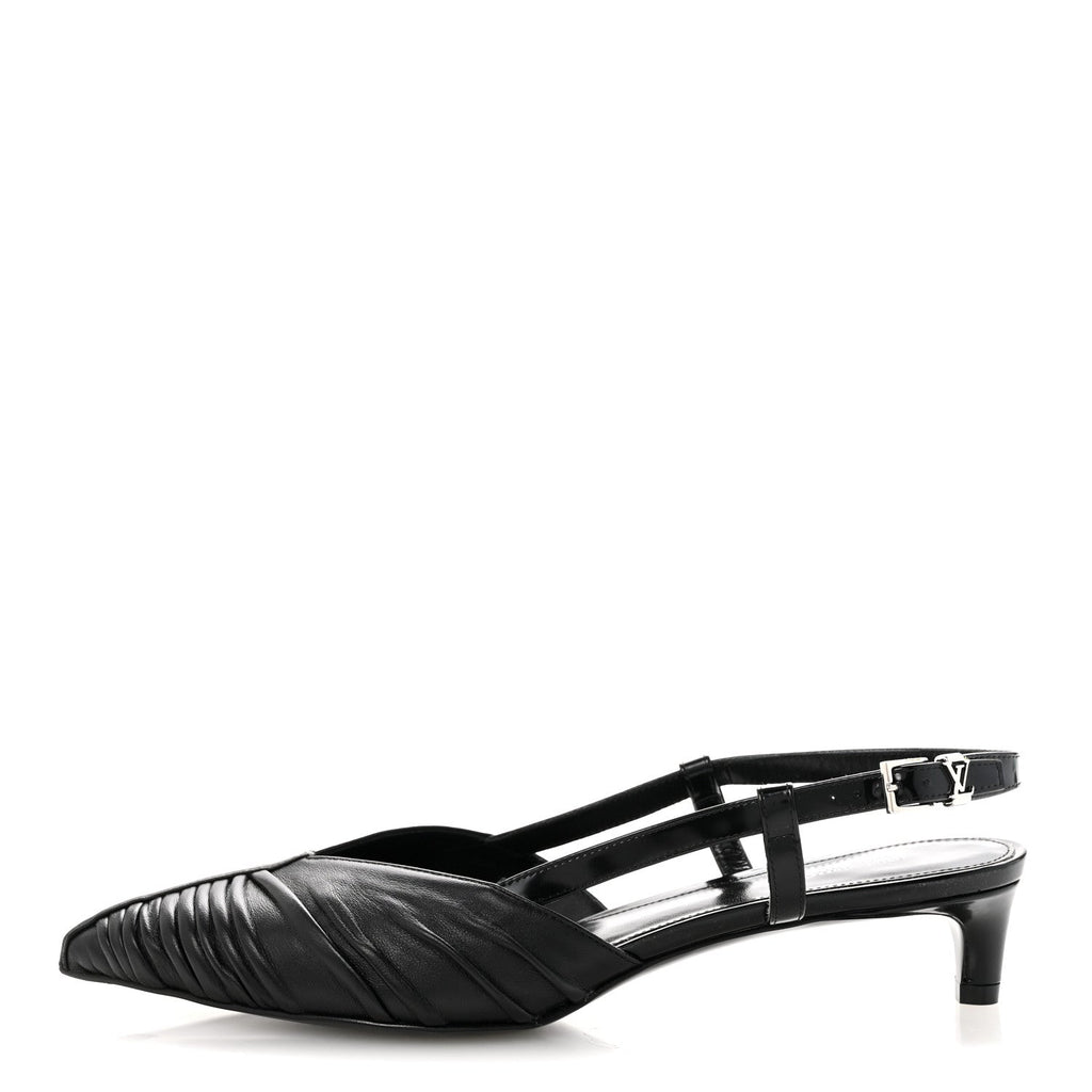 Calfskin Allure D'Orsay Slingback Pump 37.5 Black