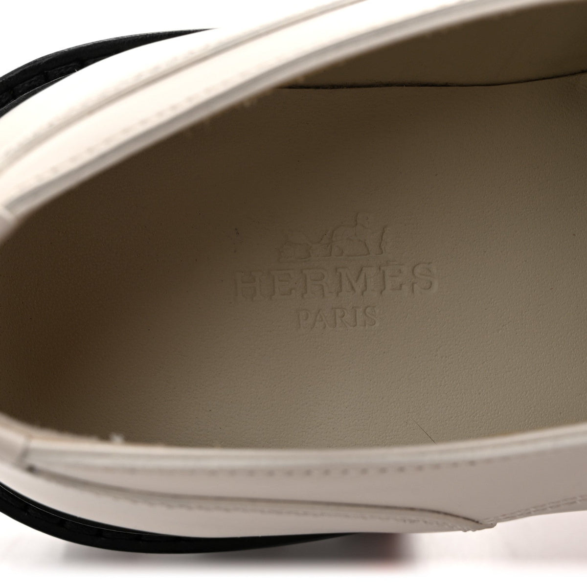 Glossed Calfskin First Derby 36.5 Beige Glaise