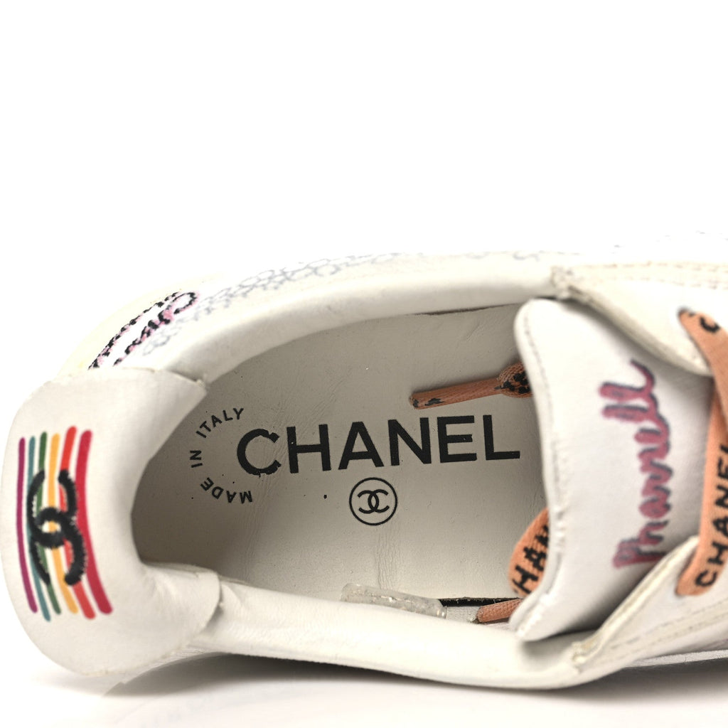 x Pharrell Williams Canvas Womens Sneakers 37 White Multicolor