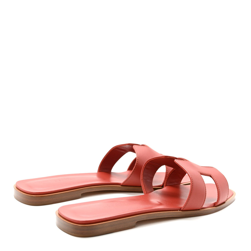 Calfskin Oran Oran Sandals 40 Orange Brulee