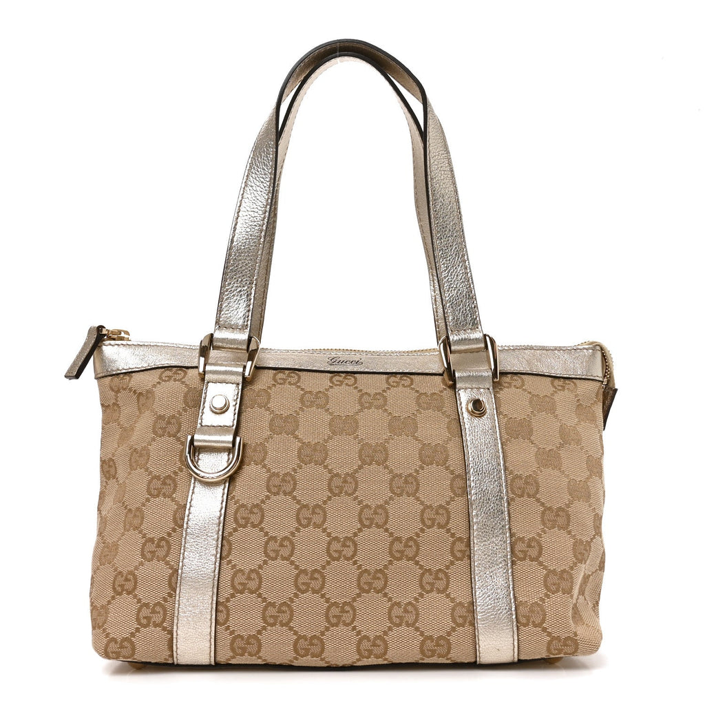 Monogram Small Abbey Tote Platinum