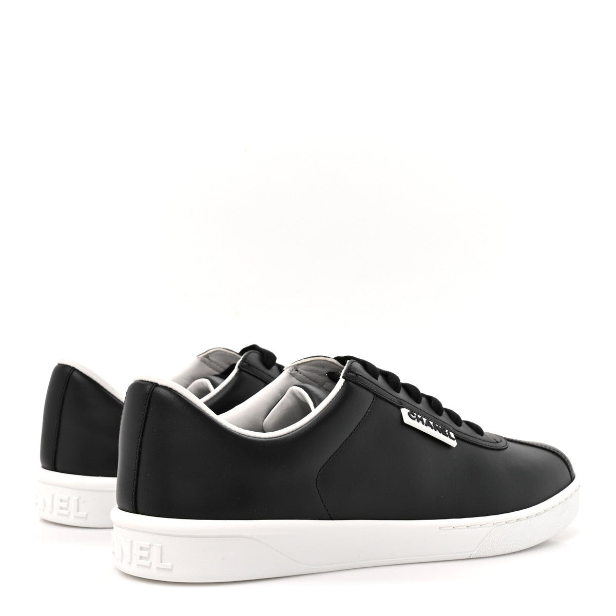 Calfskin CC Uniform Womens Sneakers 39 Black