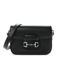 Arabella Calfskin Horsebit 1955 Shoulder Bag Black