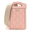 Calfskin GG Matelasse Mini Top Slip Handle Crossbody Bag Perfect Pink Natural