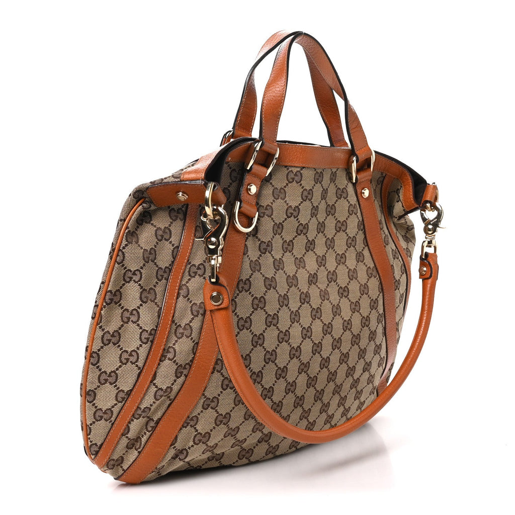 Monogram Medium Abbey Convertible Tote Brown