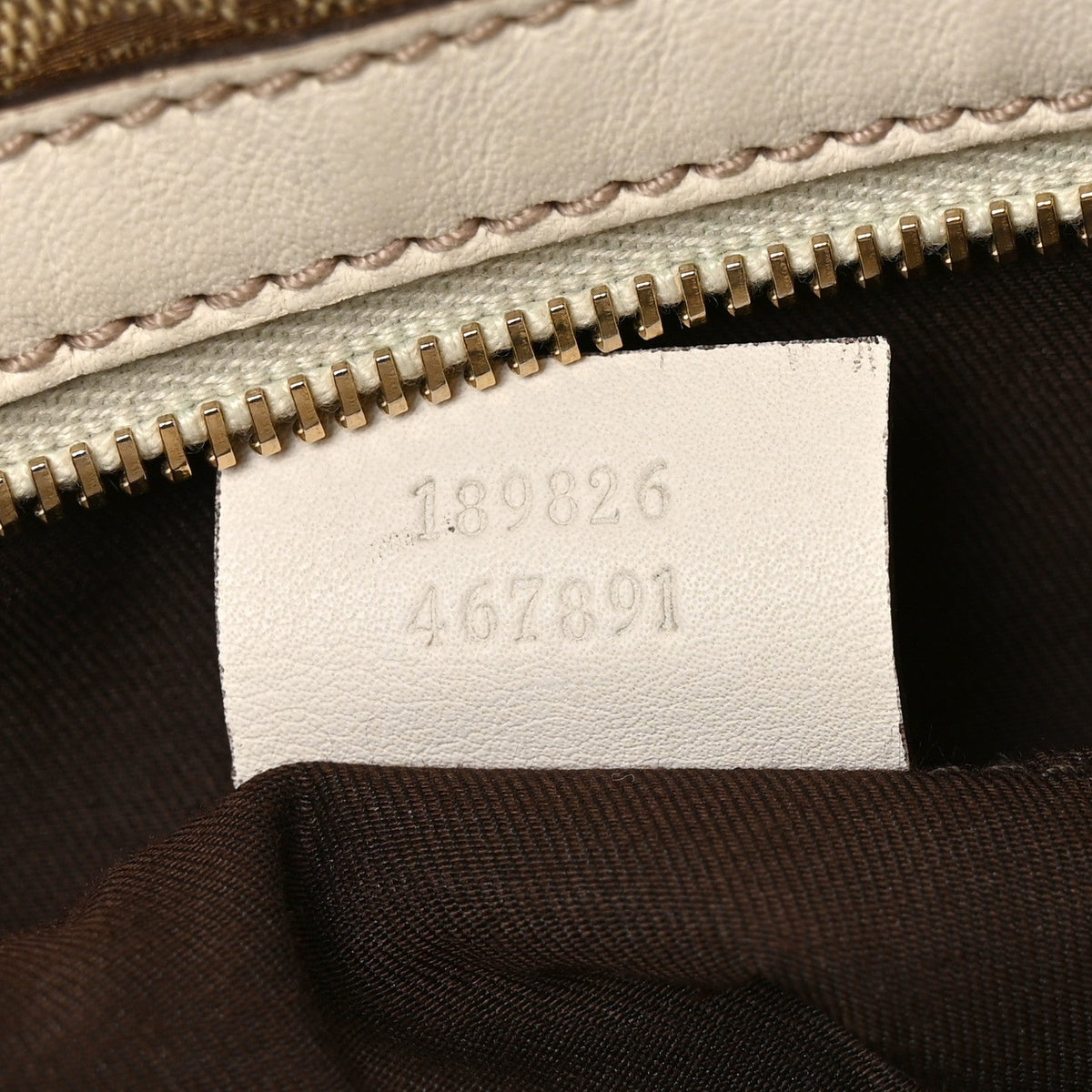 Monogram Trophy Tote Beige Ebony Mystic White