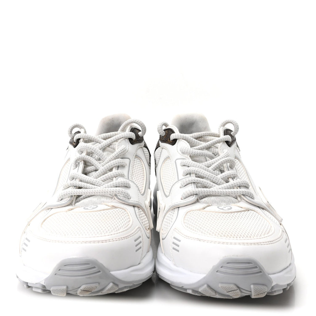 Mesh Monogram LV Olympia Sneakers 35.5 White