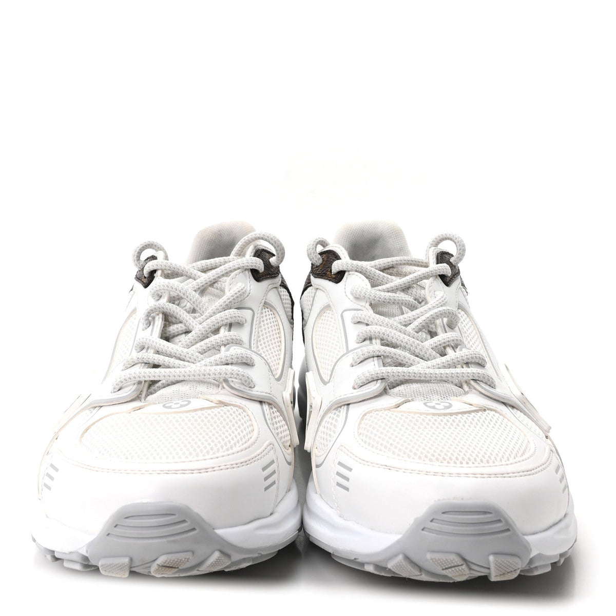 Mesh Monogram LV Olympia Sneakers 35.5 White