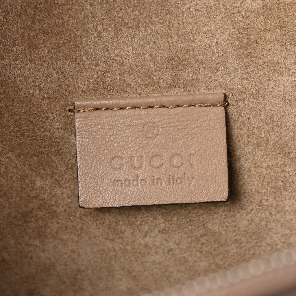 GG Supreme Monogram Small Dionysus Shoulder Bag Taupe