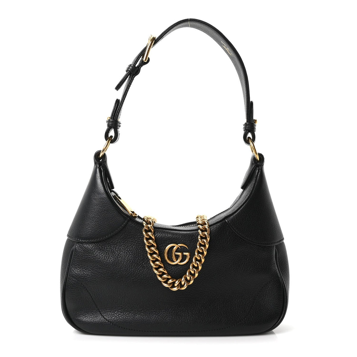 Goatskin Small Aphrodite Shoulder Bag Black