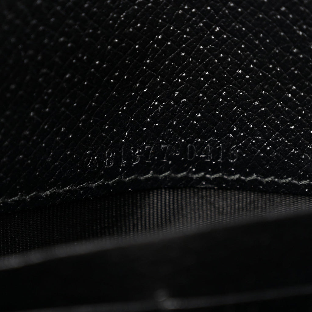 Calfskin Web Mini Dionysus Chain Wallet Black