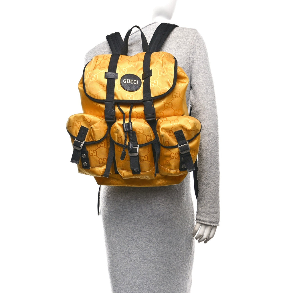 Econyl Nylon Monogram Off The Grid Utility Pocket Backpack Crop Black