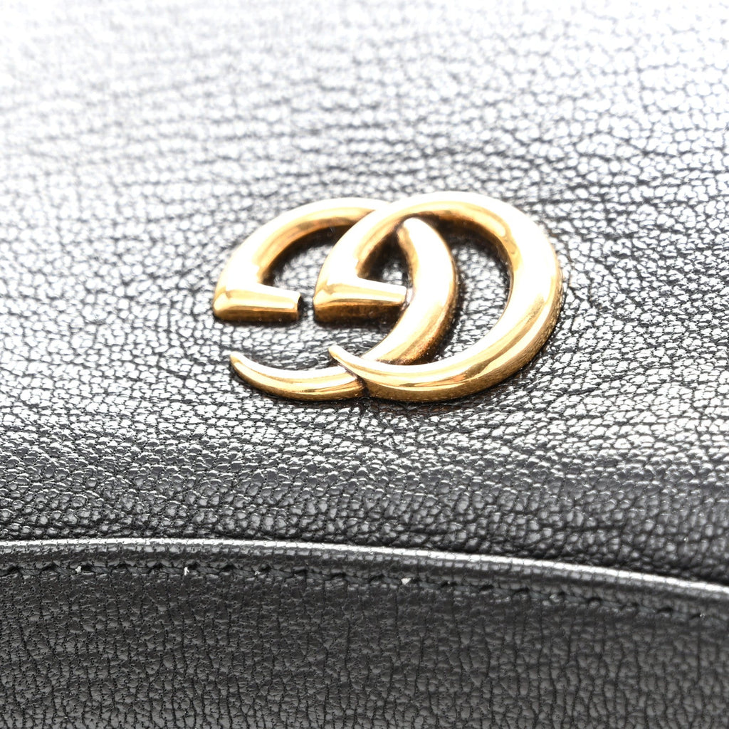 Goatskin Small Aphrodite Shoulder Bag Black