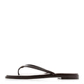 Goatskin Times Square Thong Sandals 39 Brown