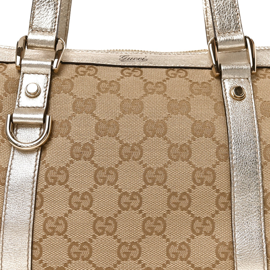 Monogram Small Abbey Tote Platinum